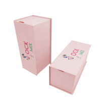 Custom luxury print small cardboard sock packaging with handles