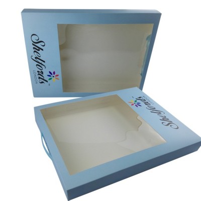 custom pvc window clothing paper box packaging