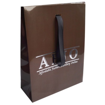 Custom printing and packaging clothing christmas paper bags