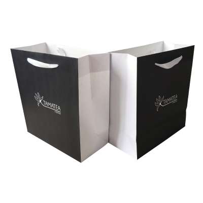 High Quality Competitive Price Famous Brand Black Kraft Paper Bag With Logo