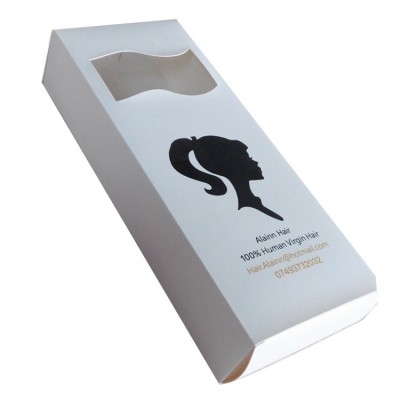 paper cardboard style hair extension packaging box