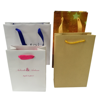 Promotional Spritz Kraft Paper Gift Bag With Personal Logo,Bulk Cloth Gift Bag