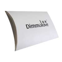 Black or white pillow box with printed logo dental pillow box